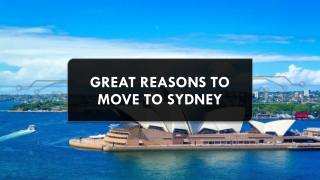 Best Reasons to Move to Sydney