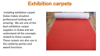 Exhibition Carpets Dubai