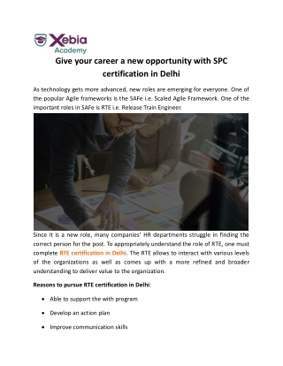 Give your career a new opportunity with SPC certification in Delhi