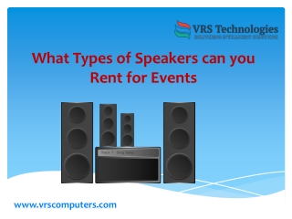 Speakers Rental Dubai | Speakers and Lighting Rental in Dubai