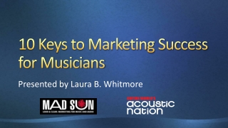 10 Keys to Marketing Success for Musicians