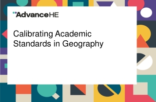 Calibrating Academic Standards in Geography