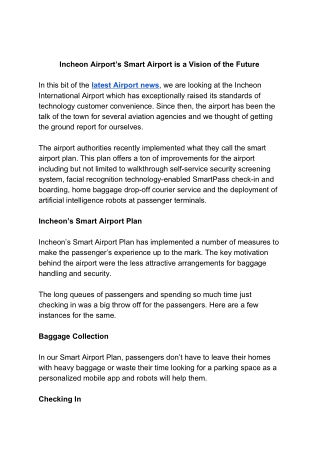 latest airport news