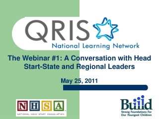 The Webinar #1: A Conversation with Head Start-State and Regional Leaders May 25, 2011