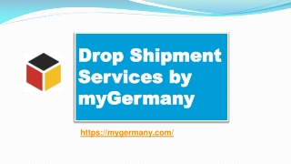 Drop Shipment Services by myGermany