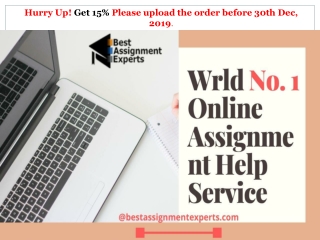 Wrld No. 1 Online Assignment Help Service