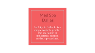 Med Spas In Dallas