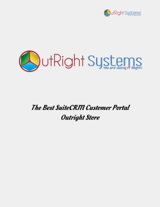 The Best SuiteCRM Customer Portal | Outright Store