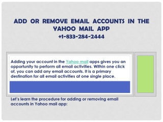 Contact Yahoo Service 1-833-284-2444 Number USA/Canada