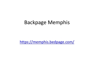 Backpage Memphis