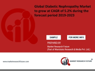 Global Diabetic Nephropathy Market to grow at CAGR of 5.2% during the forecast period 2019-2023