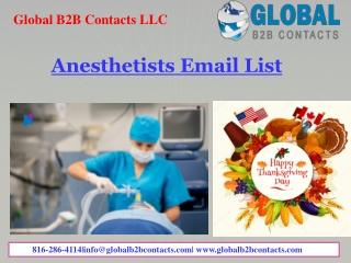 Anesthetists Email List