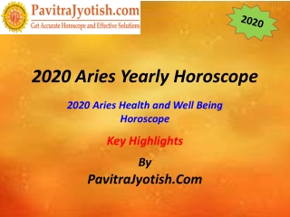 2020 Aries Health and Well Being Horoscope