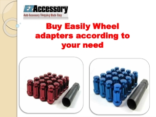 Buy Easily Wheel adapters according to your need