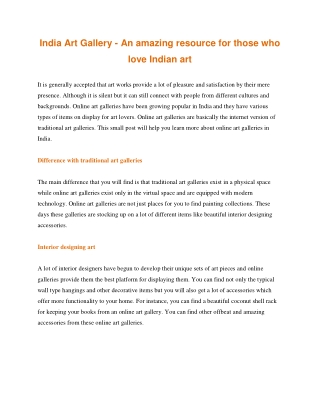 An amazing resource for those who love Indian art