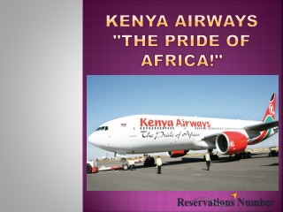 Book with Kenya Airways - "The Pride of Africa"