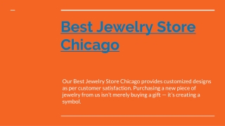 Jewelry Store in Chicago