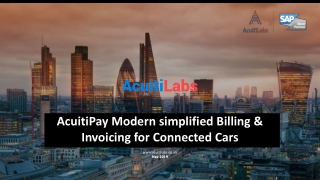 AcuitiPay Modern simplified Billing & Invoicing for Connected Cars