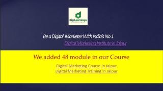 Best Digital Marketing Course - Digital Marketing Training Institute In Jaipur - DigiLearnings