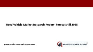 Used Vehicle Market Research Report