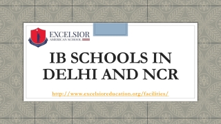 IB schools in Delhi and NCR