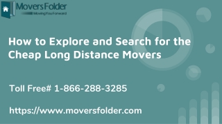 How To Explore And Search For The Cheap Long Distance Movers