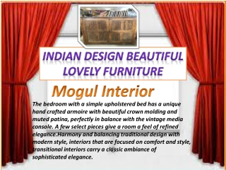 Indian Design Beautiful Lovely Furniture