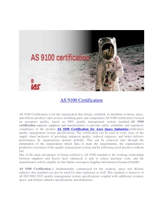 AS 9100 Certification in Bangladesh