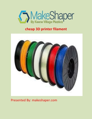 cheap 3D printer filament