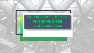 QuickBooks Support Phone Number 1 833-441-8848