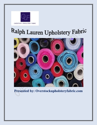 Ralph Lauren Upholstery Fabric