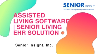 Assisted Living Software | Senior Living EHR Solution