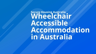 Wheelchair Accessible Accommodation in Australia