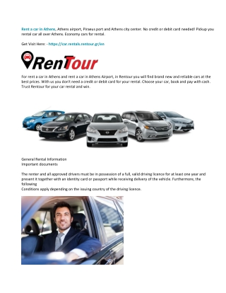 Rent a car in Athens