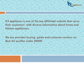 Select the Best Air Purifier for Yourself