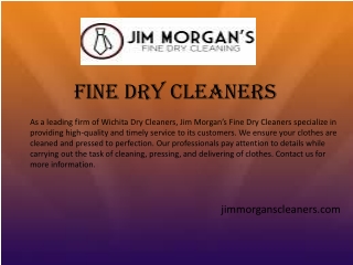 Jimmorganscleaners.com - Fine dry cleaners