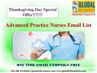 Advanced Practice Nurses Email List