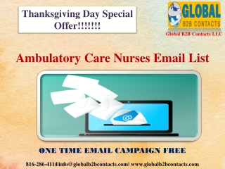 Ambulatory Care Nurses Email List