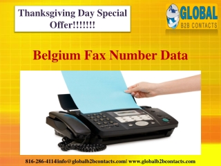 Belgium Fax Number Data