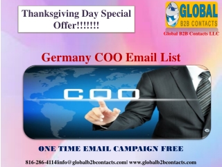 Germany COO Email List