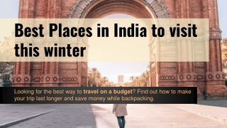 Best places in India to visit this winter