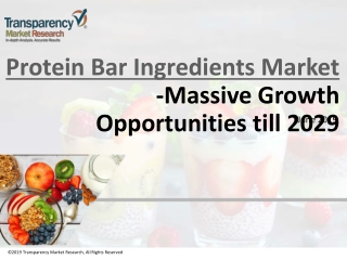 Protein Bar Ingredient Market - Insights and Trends till 2027