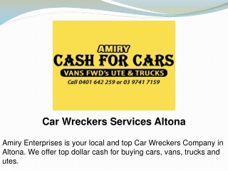 Car Wreckers in Altona