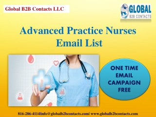 Advanced Practice Nurses Email List