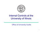 Internal Controls at the University of Illinois