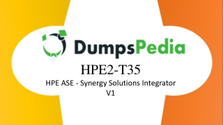 HPE2-T35 Braindumps