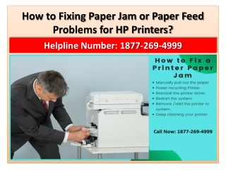 How to Paper Jam or Paper Feed Problems for HP Printers?