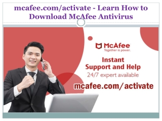 mcafee.com/activate - Learn How to Download McAfee Antivirus