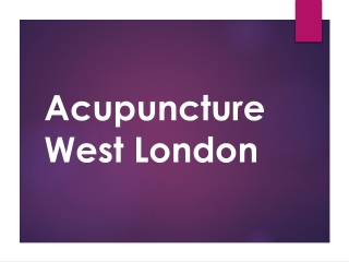 Specialist of Acupuncture in Wandsworth
