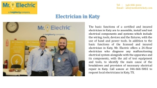 Electrician in Katy / Mr. Electric of Katy